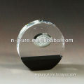 Crystal Clock Paperweight for Business Gift